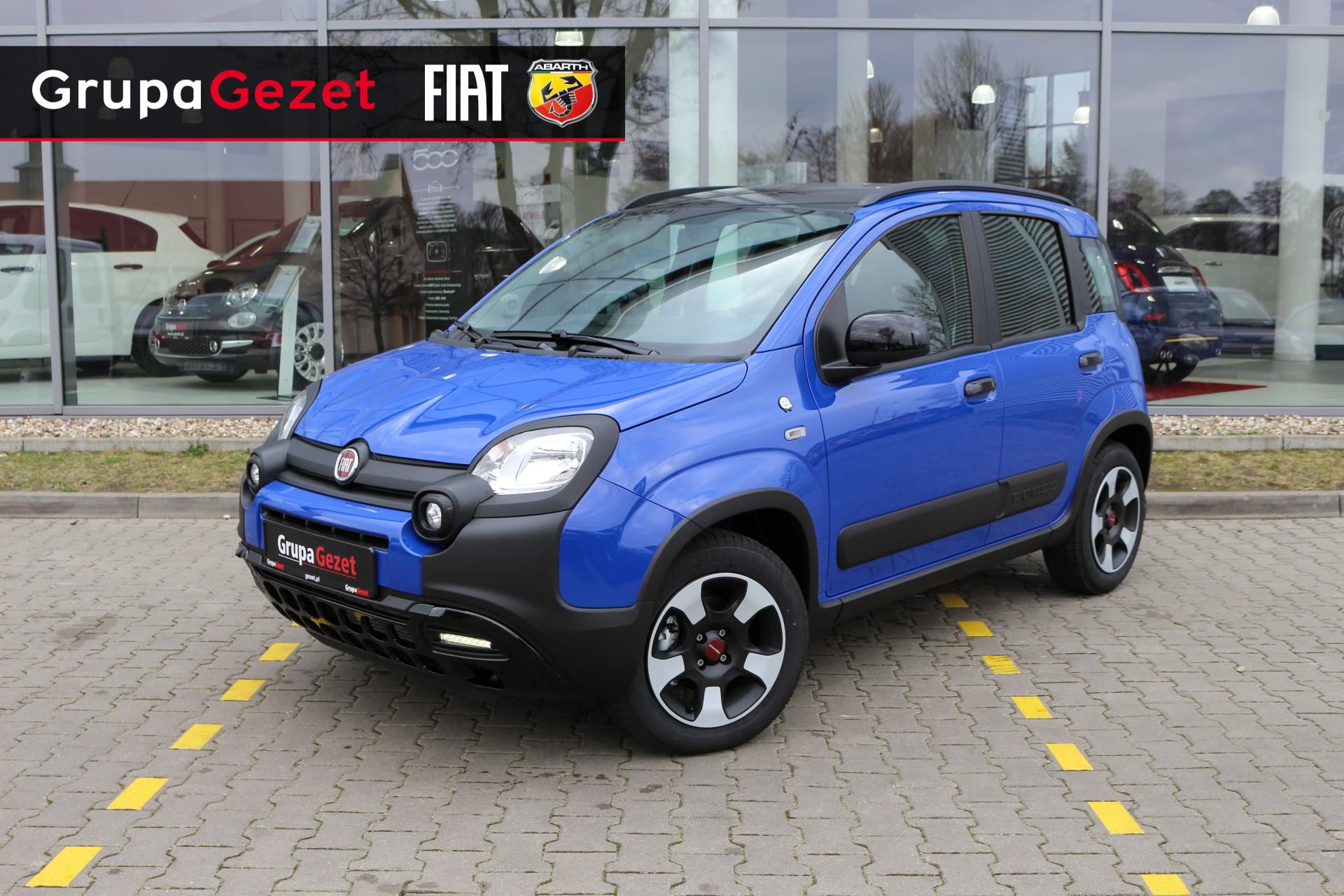 Fiat Panda Waze Czarny dach/Niebieski Kolor Niebieski